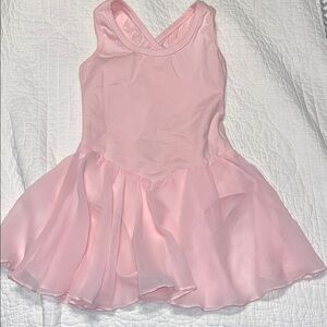 ARSHINER KID GIRLS HOLLOW BACK BALLET LEOTARD PINK SIZE 120(5)